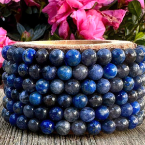 Third Eye Chakra Crystal Healing Bracelet – Lapis Lazuli, Sodalite & Iolite