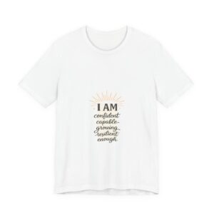 I AM Confident Positive Affirmation Unisex Jersey Tee (Light Colors)