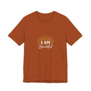 I AM Beautiful Positive Affirmation Unisex Jersey Tee (Dark Colors)