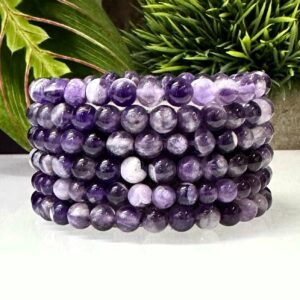 Dream Chevron Amethyst Crystal Healing Bracelet