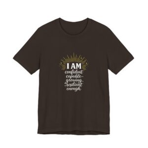 I AM Confident Positive Affirmation Unisex Jersey Tee (Dark Colors)