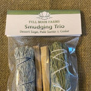 Smudging Trio Ritual Bundle – Desert Sage, Palo Santo & Cedar