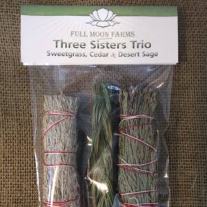 Three Sisters Ritual Trio – Sweetgrass, Cedar & Desert Sage